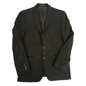 Van Heusen Flex Blazer Modern Fit Black Two Button Blazer 42R Sports Coat Career